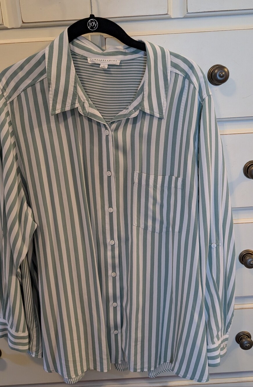 Button Down Blouse By Jane + Delancey.  Size 1X